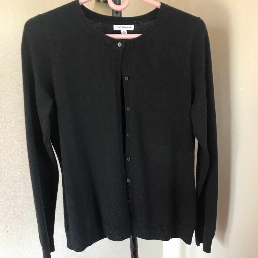 Soft Black Cardigan